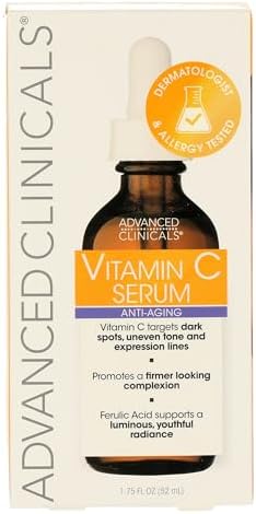 Advanced Clinicals Vitamin C Anti-Aging Serum - Brightening & Firming Serum
