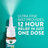 Vicks Sinex SEVERE Nasal Spray - Ultra Fine Mist Sinus Decongestant Twin Pack, 2 x 0.5 FL OZ