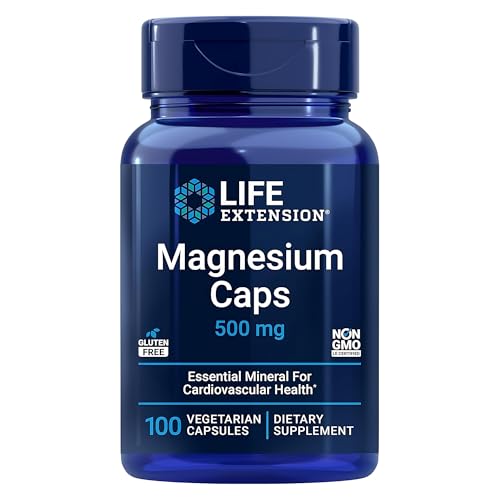 Life Extension Magnesium 500mg Capsules - High Potency Magnesium Supplement