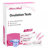 MomMed High Sensitivity Ovulation Test Strips (LH25) - 25 Strips with Collection Cups