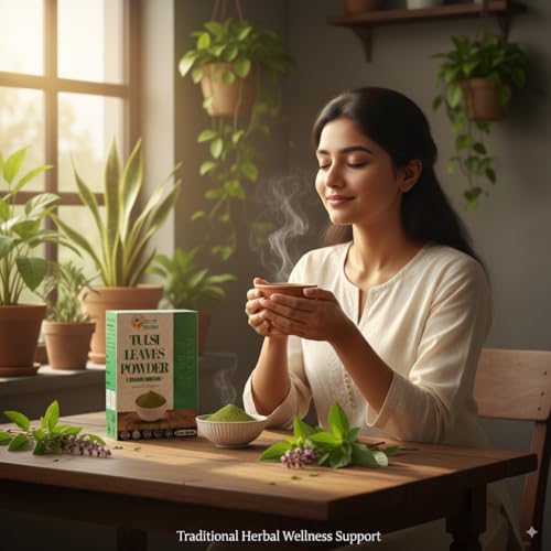 Organic Tulsi Powder - Holy Basil Vitality & Immunity Booster for Wellness | 5.3 oz