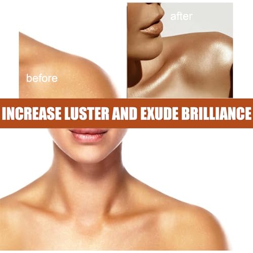 Gold Shimmer Body Oil & Luminizer - Liquid Highlighter Makeup