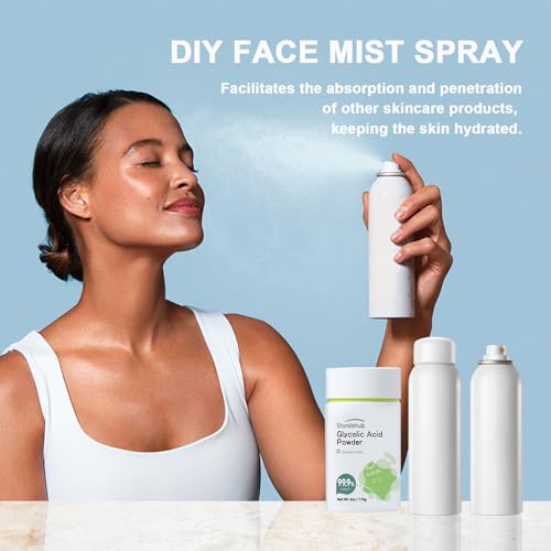 Glycolic Acid Powder (99.9% Purity) - Cosmetic Grade DIY Skincare (4oz/116g)