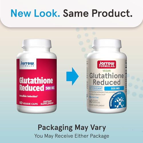 Jarrow Formulas Reduced Glutathione: 500mg (60 Veggie Caps)