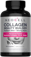 NeoCell Collagen Beauty Builder With Hyaluronic Acid and Biotin, Skin, Hair and Nails Supplement, Includes Antioxidants, Tablet, 150 Count