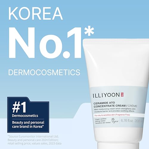 Moisturizing Ceramide Cream for Dry Skin, Vegan, Fragrance Free, Gentle for Babies and Adults