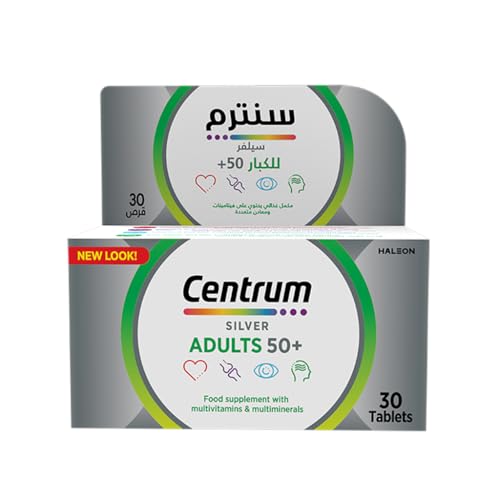 Centrum 50+ Silver Multivitamins 30 Tabs - age 50+ Daily Immunity Support