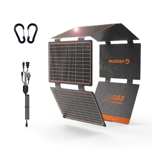 60W Foldable IP67 Solar Panel with Multiple USB Outputs for Camping