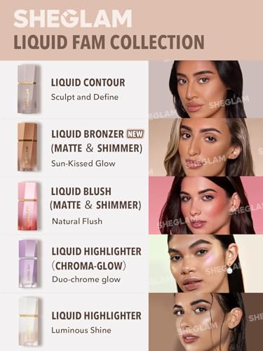 SHEGLAM Sun Sculpt Cool Toned Liquid Contour Stick - Earthy Sepia | Long-Lasting Cream Bronzer
