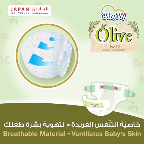 BabyJoy Mega Pack Baby Olive Oil and 72 Newborn Diapers, 0-4kg