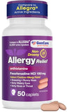 GenCare Allergy Relief Pills - Fexofenadine HCl 180mg Non-Drowsy Antihistamine