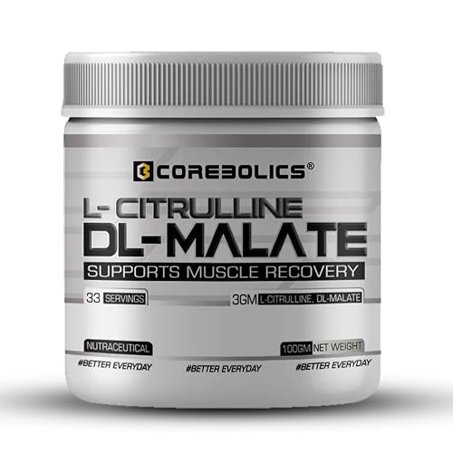 COREBOLICS Citrulline DL-Malate | 2:1 Ratio 100g Enhanced Blood Flow Pre-Workout