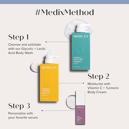 Medix 5.5 Vitamin C+ Body Cream with Turmeric - Brighten & Firm - 444ml