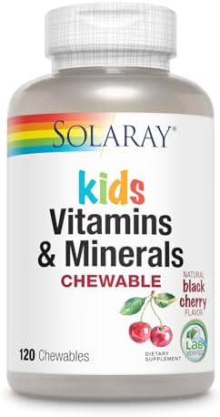 Solaray Children's Multivitamin - Delicious Black Cherry Flavor (120 Chewables)