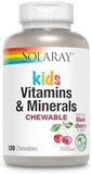 Solaray Children's Multivitamin - Delicious Black Cherry Flavor (120 Chewables)