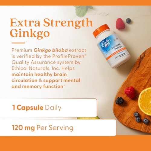 Doctor's Best, Extra Strength Ginkgo, 120 mg, 360 Veggie Caps