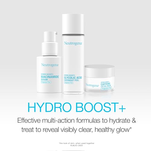 Neutrogena Hydro Boost Eye Cream, Dark Circle & Puffiness Relief, Caffeine & Peptides, Fragrance Free, 0.5 oz
