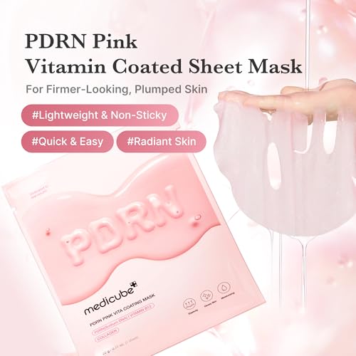 Medicube Salmon DNA PDRN Pink Vita Coating Sheet Mask - Hydration, Firming & Even Skin Tone