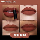 Maybelline New York Lipstick - Color Sensational Ultimattes 799 More Taupe - Matte Finish With Jojoba Oil