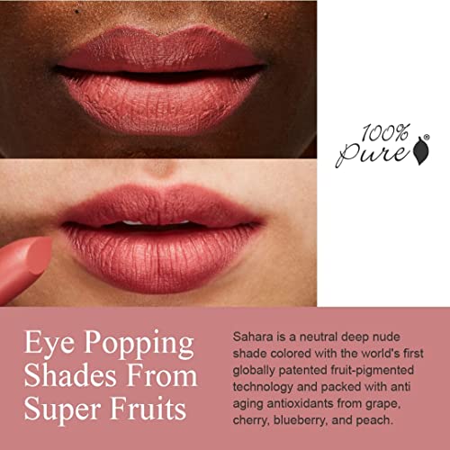 100% Pure Cocoa Butter Matte Lipstick - Sahara (Deep Neutral Nude)