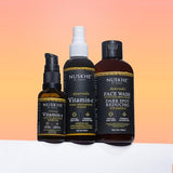 Nuskhe By Paras Pure Vitamin C Combo - Face Wash, Toner & Anti-Aging Serum for Women & Men | 210ml (3-Piece Set)