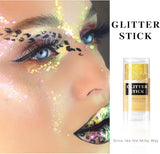 Gold Holographic Body & Face Glitter Gel Stick - Festival & Rave Makeup
