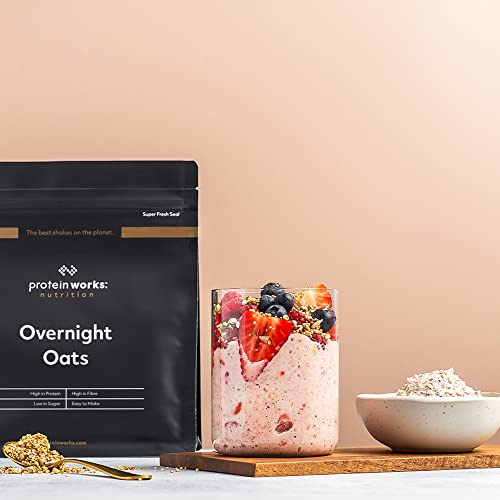 Protein Works Summer Berries Overnight Oats | High Protein Breakfast | 500g