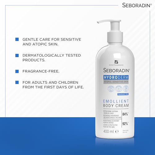 SEBORADIN Hydroderm Body Lotion & Cream for Sensitive, Dry & Atopic Skin | 400ml