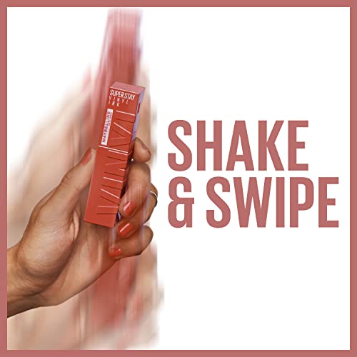 Maybelline Super Stay Vinyl Ink Longwear Liquid Lipcolor - Charmed Pink | Highly Pigmented & Shine
