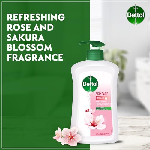 Dettol Rose & Sakura Hand Wash (2 x 200ml) - Germ Protection & Soft Skin