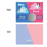 25 Pack Gender Reveal Scratch Off Cards - "It's a Boy/Girl Stork" Lottery Tickets
