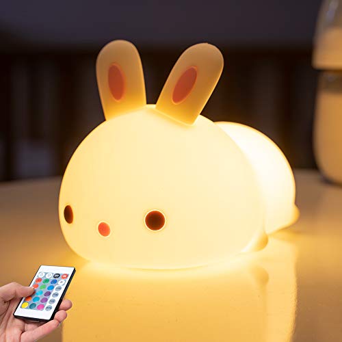 One Fire Cute Silicone Rechargeable LED Night Light for Kids
