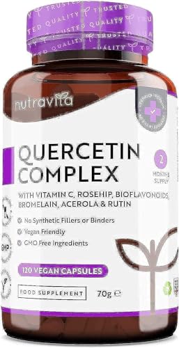 Nutravita Quercetin Complex with Vitamin C - Immunity System Vegan Capsules - 120 Pieces