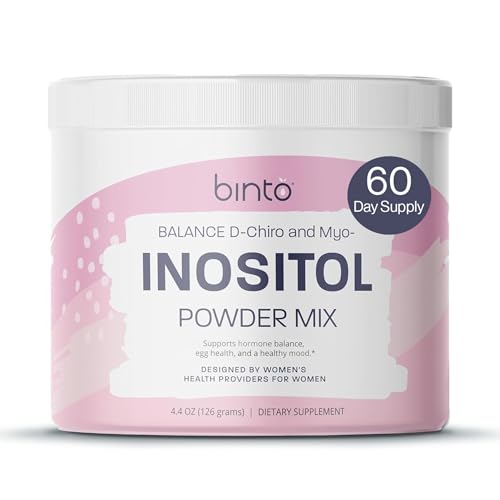 Binto Inositol Powder Mix - 60-Day Supply - 40:1 Ratio for Hormone Balance & Ovulation Support