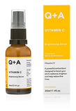 Q+A Vitamin C Brightening Serum - Antioxidant-Rich Hydrating Face Serum (30 ml)