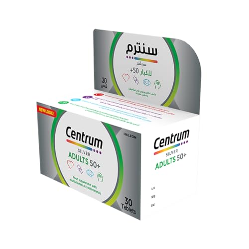 Centrum 50+ Silver Multivitamins 30 Tabs - age 50+ Daily Immunity Support