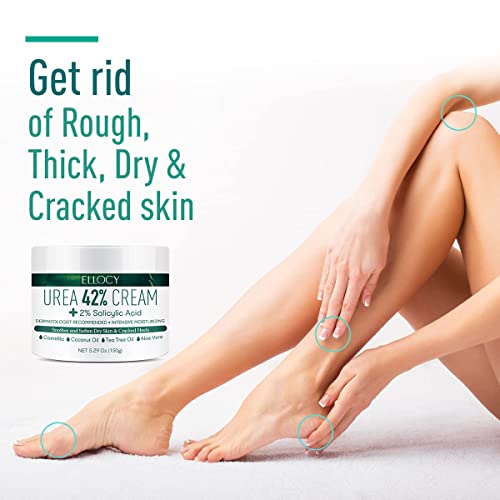 Urea 42% Foot Cream with Salicylic Acid - Cracked Heel Repair 5.29oz