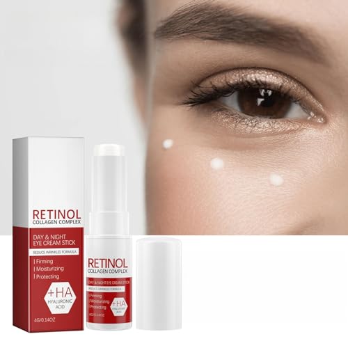 Retinol Day & Night Eye Cream Stick 4g Dual-Action Anti-Aging For Dark Circles & Puffiness