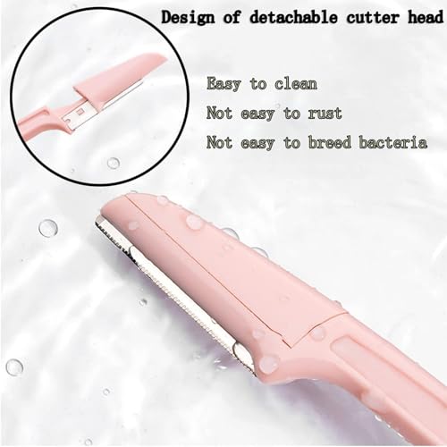 Rayyan Eyebrow Razor - 3Pcs Dermaplaning Tool with Precision Cover