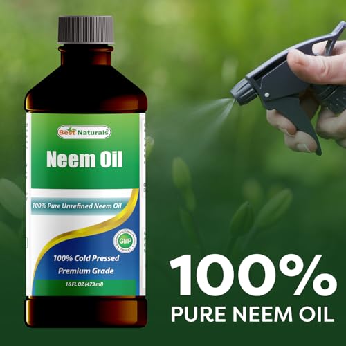 Best Naturals 100% Pure Neem Oil - Cold Pressed & Unrefined, 16 fl oz
