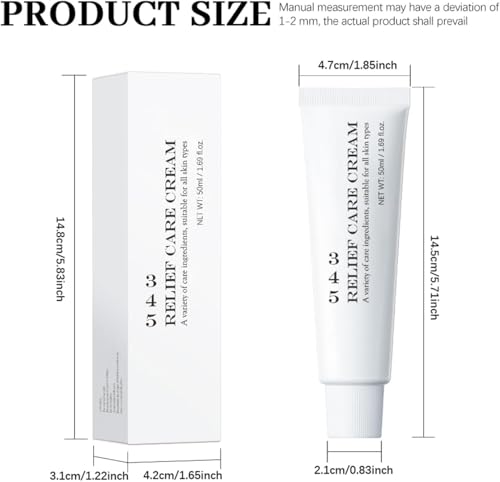 Hydrating Facial Moisturizer Cream for Dry & Sensitive Skin - Daily Soothing & Non-Greasy Formula