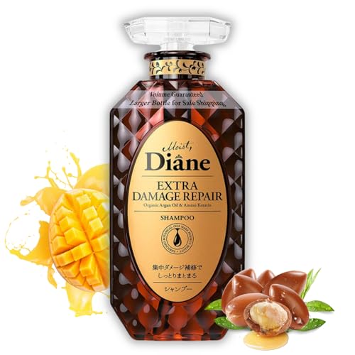 Moist Diane Perfect Beauty Extra Damage Repair Hair Shampoo - Organic Keratin for Scalp Refresh, 15.2 fl oz