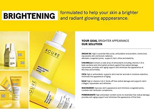 ACURE Organics Brightening Facial Scrub - 2 Pack