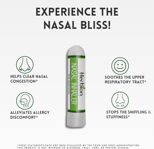 Herbion Naturals Non-Medicated Nasal Inhaler - Fast Congestion Relief