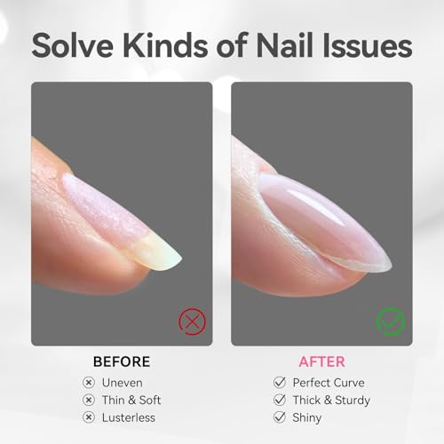 BORN PRETTY 8-in-1 Clear Builder Gel for Nails - 15ml Bottle