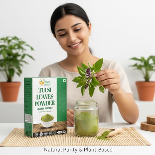 Organic Tulsi Powder - Holy Basil Vitality & Immunity Booster for Wellness | 5.3 oz