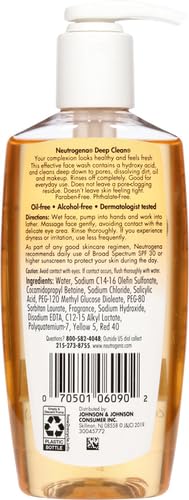 Neutrogena Deep Clean Daily Facial Cleanser with Beta Hydroxy Acid for Normal to Oily Skin - Alcohol-Free & Non-Comedogenic - 6.7 fl. oz