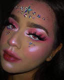 KASTWAVE Crystal Star Face Glitter Stickers - Festival Mermaid Body Jewels for Rave Parties