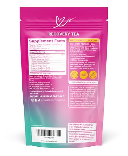 Pink Stork Organic Postpartum Recovery Tea - Passion Fruit (30 Cups)