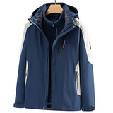 Men's 3-in-1 Jacket – Removable Liner Windproof Outdoor Two-Piece Set
